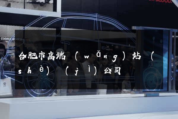 合肥市高端網(wǎng)站設(shè)計(jì)公司