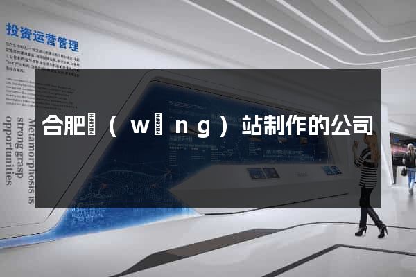 合肥網(wǎng)站制作的公司