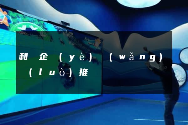 和縣企業(yè)網(wǎng)絡(luò)推廣