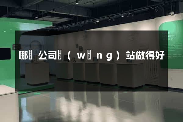 哪個公司網(wǎng)站做得好