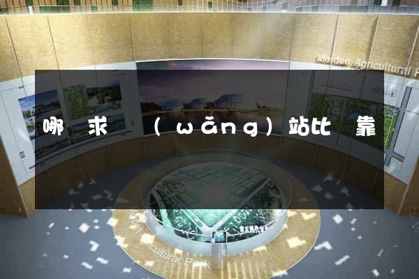 哪個求職網(wǎng)站比較靠譜
