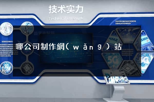 哪公司制作網(wǎng)站
