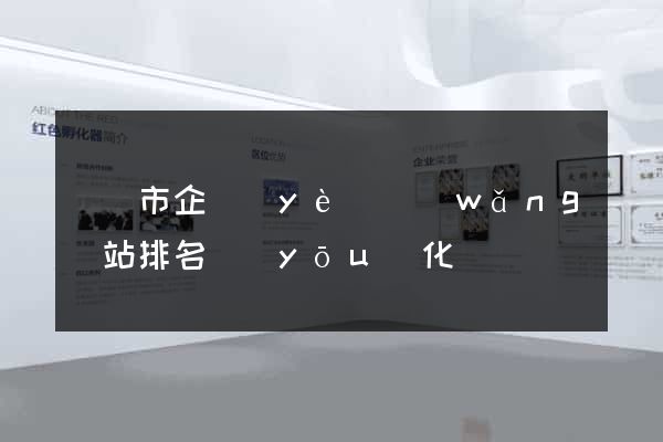 啟東市企業(yè)網(wǎng)站排名優(yōu)化