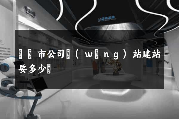 啟東市公司網(wǎng)站建站要多少錢