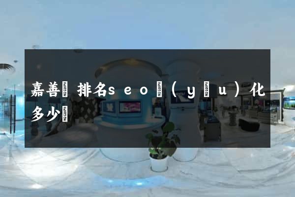 嘉善縣排名seo優(yōu)化多少錢