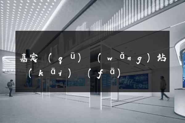 嘉定區(qū)網(wǎng)站開(kāi)發(fā)