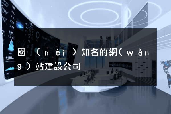 國內(nèi)知名的網(wǎng)站建設公司