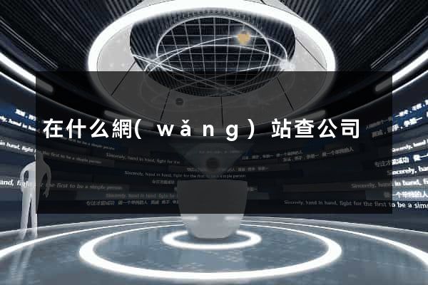 在什么網(wǎng)站查公司