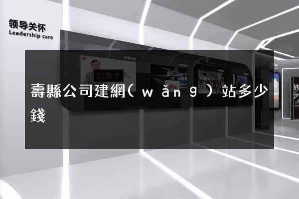 壽縣公司建網(wǎng)站多少錢