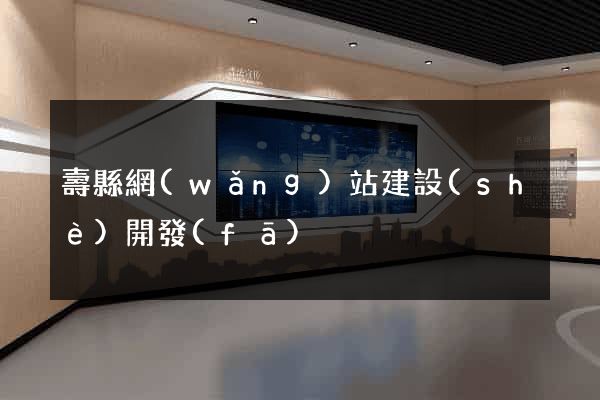 壽縣網(wǎng)站建設(shè)開發(fā)