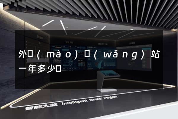 外貿(mào)網(wǎng)站一年多少錢