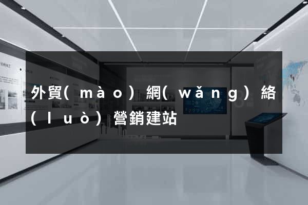 外貿(mào)網(wǎng)絡(luò)營銷建站