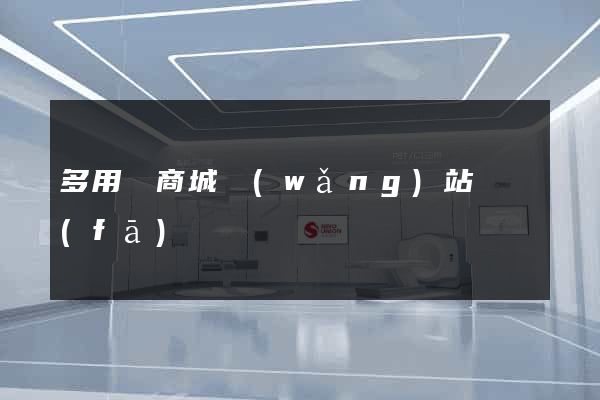 多用戶商城網(wǎng)站開發(fā)