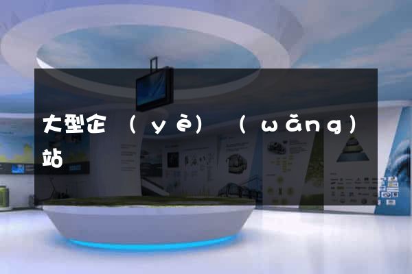 大型企業(yè)網(wǎng)站