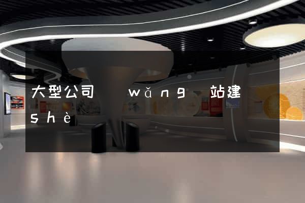 大型公司網(wǎng)站建設(shè)