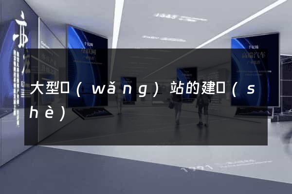 大型網(wǎng)站的建設(shè)