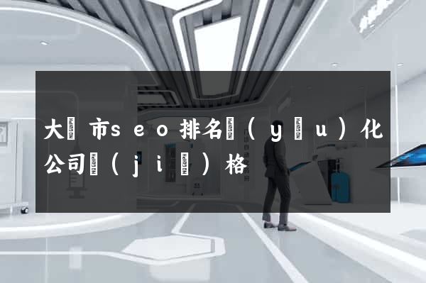 大豐市seo排名優(yōu)化公司價(jià)格