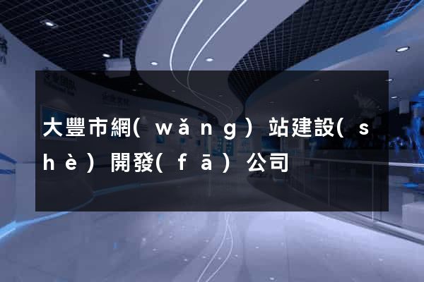 大豐市網(wǎng)站建設(shè)開發(fā)公司