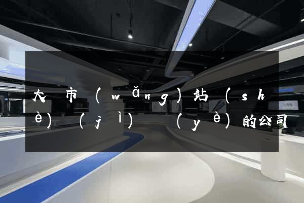 大豐市網(wǎng)站設(shè)計(jì)專業(yè)的公司