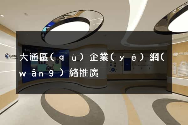 大通區(qū)企業(yè)網(wǎng)絡推廣