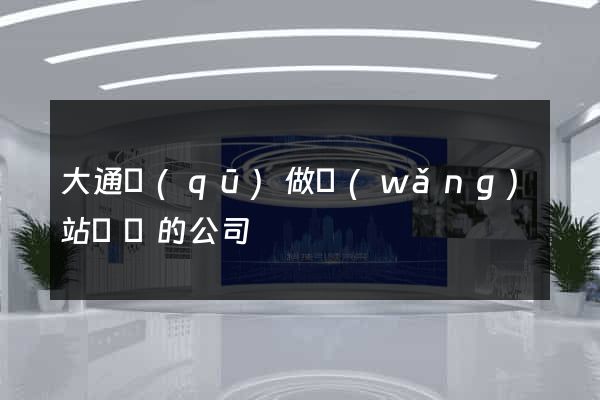 大通區(qū)做網(wǎng)站設計的公司