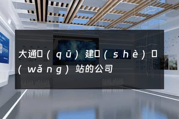 大通區(qū)建設(shè)網(wǎng)站的公司