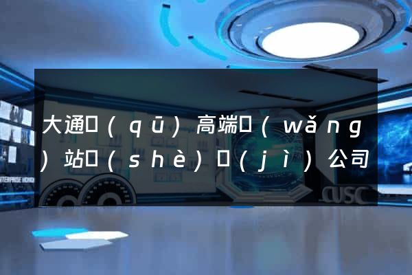 大通區(qū)高端網(wǎng)站設(shè)計(jì)公司