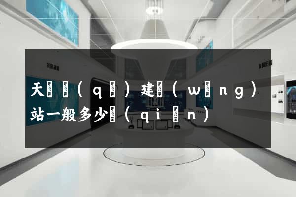 天寧區(qū)建網(wǎng)站一般多少錢(qián)