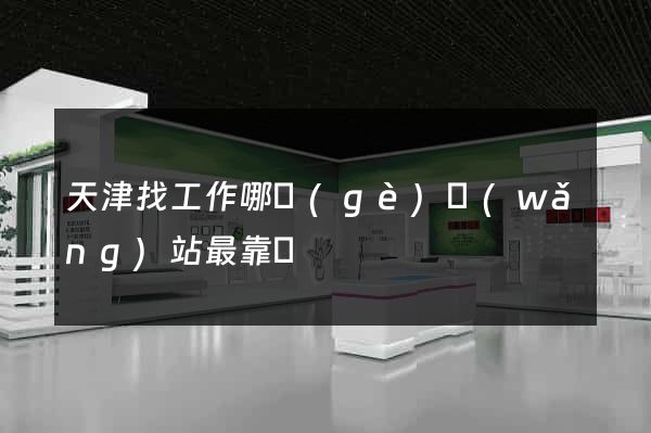 天津找工作哪個(gè)網(wǎng)站最靠譜