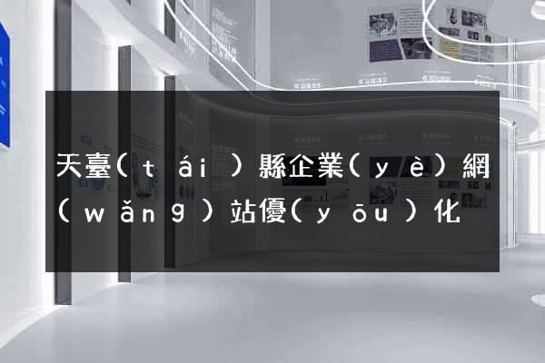 天臺(tái)縣企業(yè)網(wǎng)站優(yōu)化