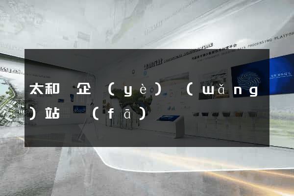 太和縣企業(yè)網(wǎng)站開發(fā)