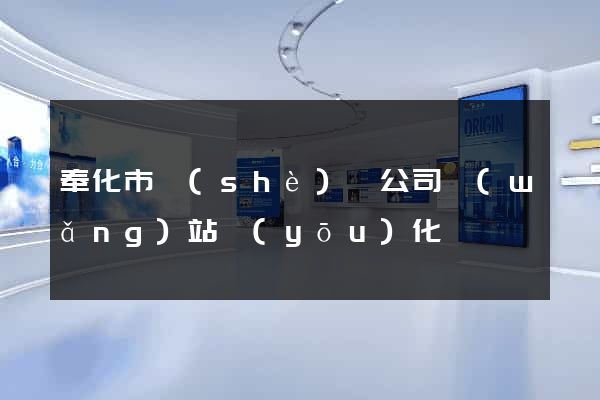 奉化市設(shè)計公司網(wǎng)站優(yōu)化