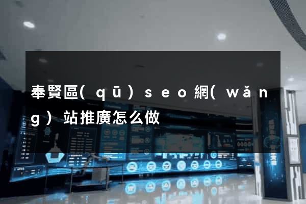 奉賢區(qū)seo網(wǎng)站推廣怎么做