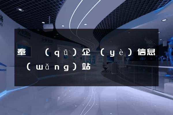 奉賢區(qū)企業(yè)信息網(wǎng)站