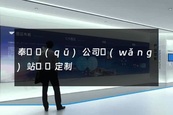 奉賢區(qū)公司網(wǎng)站設計定制