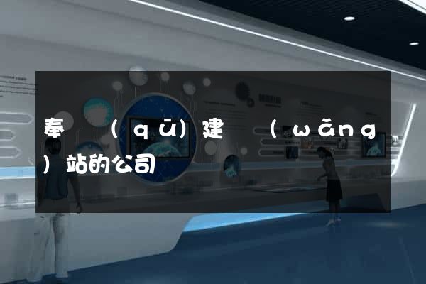 奉賢區(qū)建設網(wǎng)站的公司