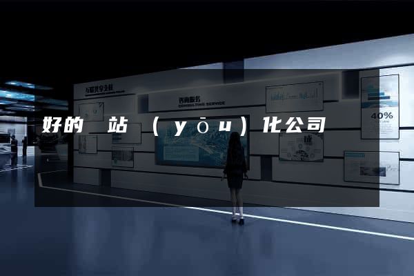 好的網站優(yōu)化公司