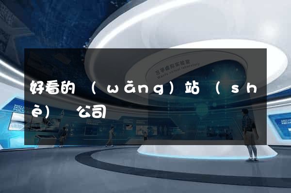 好看的網(wǎng)站設(shè)計公司