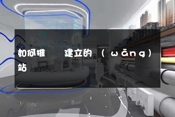 如何推廣剛建立的網(wǎng)站