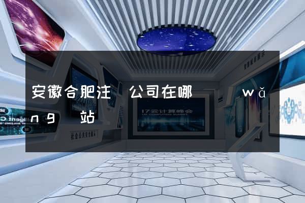 安徽合肥注冊公司在哪個網(wǎng)站