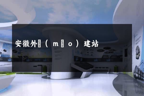 安徽外貿(mào)建站