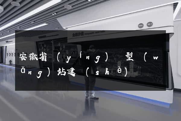 安徽省營(yíng)銷型網(wǎng)站建設(shè)