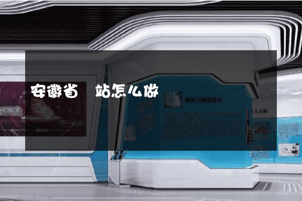 安徽省網站怎么做