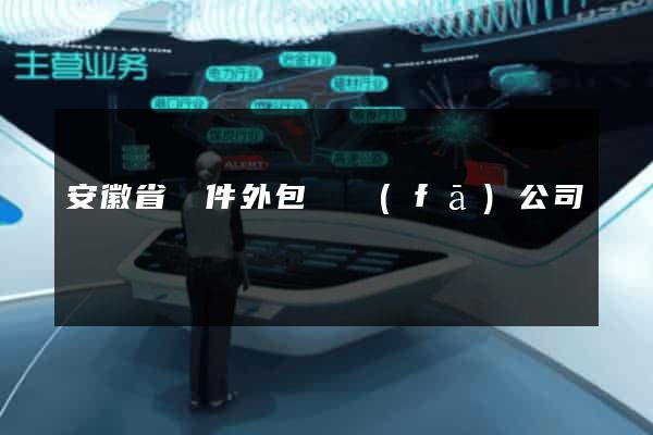 安徽省軟件外包開發(fā)公司