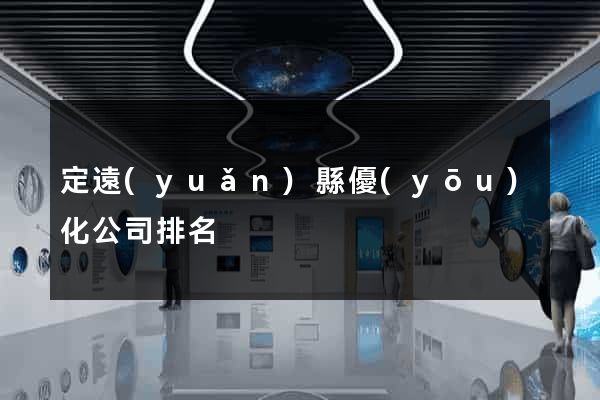 定遠(yuǎn)縣優(yōu)化公司排名