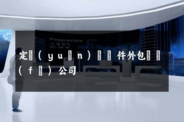 定遠(yuǎn)縣軟件外包開發(fā)公司