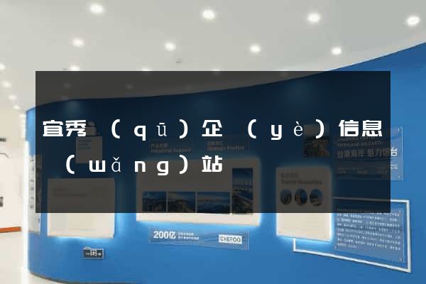 宜秀區(qū)企業(yè)信息網(wǎng)站