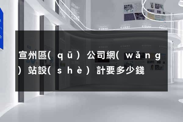 宣州區(qū)公司網(wǎng)站設(shè)計要多少錢