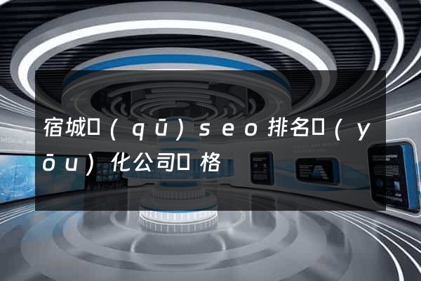 宿城區(qū)seo排名優(yōu)化公司價格