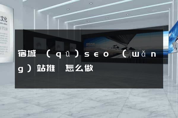 宿城區(qū)seo網(wǎng)站推廣怎么做